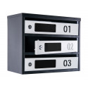 Mailbox for 8 apartments (YP-08-D black-gray)