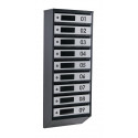 Mailbox for 9 apartments (YP-09-D black-gray)