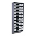 Mailbox for 10 apartments (YP-10-D black-gray)