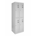 Metal wardrobes for changing rooms with an lower shelf SOM np 2/30/2 (2/40/2)