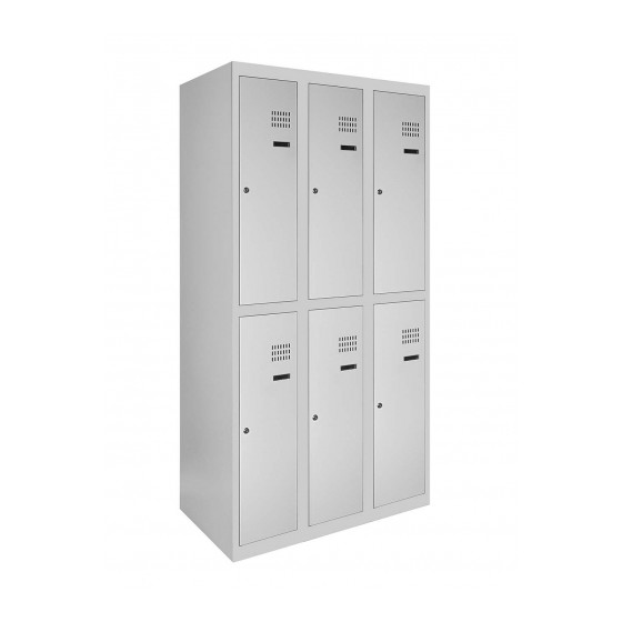 Metal wardrobes for changing rooms with an lower shelf SOM np 2/30/3 (2/40/3)