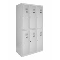 Metal wardrobes for changing rooms with an lower shelf SOM np 2/30/3 (2/40/3)