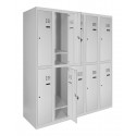 Metal wardrobes for changing rooms with an lower shelf SOM np 2/30/5 (2/40/5)