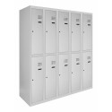 Metal wardrobes for changing rooms with an lower shelf SOM np 2/30/5 (2/40/5)