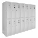 Metal wardrobes for changing rooms with an lower shelf SOM np 2/30/7 (2/40/7)