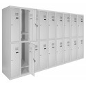 Metal wardrobes for changing rooms with an lower shelf SOM np 2/30/9 (2/40/9)