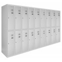 Metal wardrobes for changing rooms with an lower shelf SOM np 2/30/9 (2/40/9)