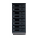 Mailbox for 8 apartments (YP-08-D anthracite)