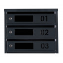 Mailbox for 9 apartments (YP-09-D anthracite)