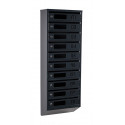 Mailbox for 10 apartments (YP-10-D anthracite)