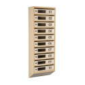 Mailbox for 10 apartments (YP-10-D beige)