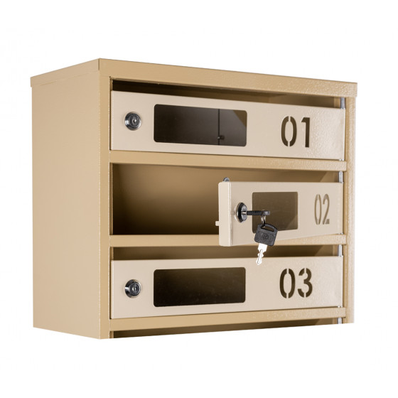 Mailbox for 10 apartments (YP-10-D beige)