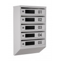 Mailbox for 5 apartments (YP-05-D gray)
