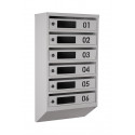 Mailbox for 6 apartments (YP-06-D gray)