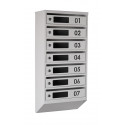 Mailbox for 7 apartments (YP-07-D gray)