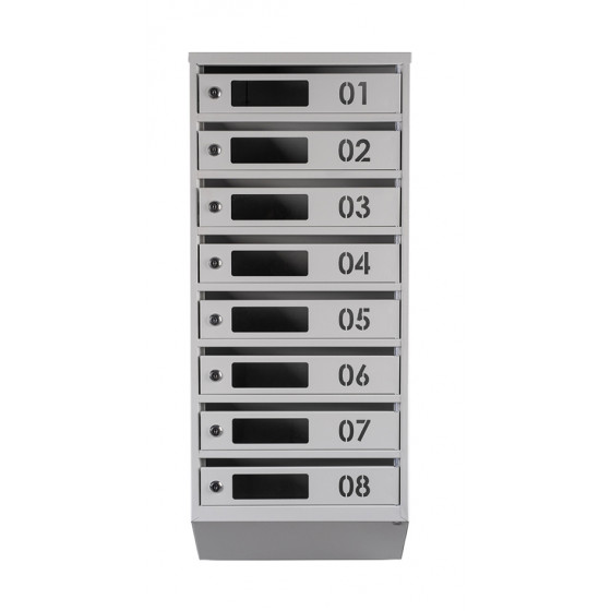 Mailbox for 8 apartments (YP-08-D gray)