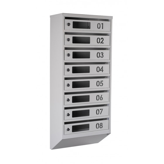 Mailbox for 8 apartments (YP-08-D gray)