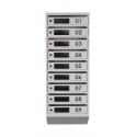 Mailbox for 9 apartments (YP-09-D gray)