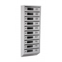Mailbox for 10 apartments (YP-10-D gray)