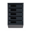 Mailbox for 5 apartments (YP-05-C anthracite)