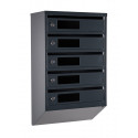 Mailbox for 5 apartments (YP-05-C anthracite)