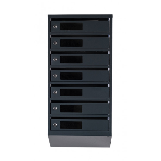 Mailbox for 7 apartments (YP-07-C anthracite)