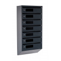 Mailbox for 7 apartments (YP-07-C anthracite)
