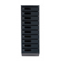 Mailbox for 10 apartments (YP-10-C anthracite-gray)