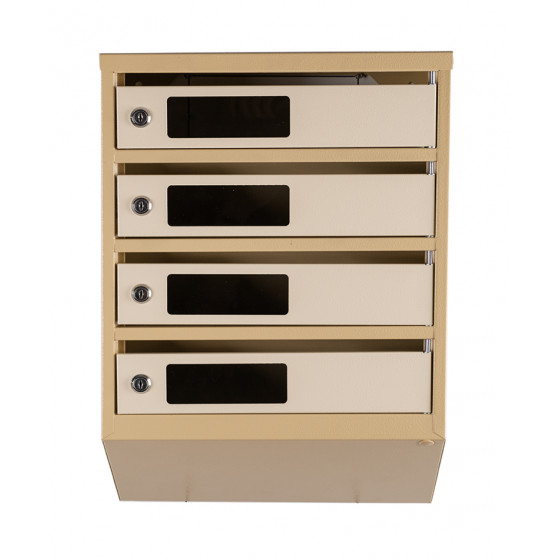 Mailbox for 4 apartments (YP-04-C beige)