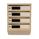 Mailbox for 4 apartments (YP-04-C beige)