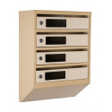 Mailbox for 4 apartments (YP-04-C beige)