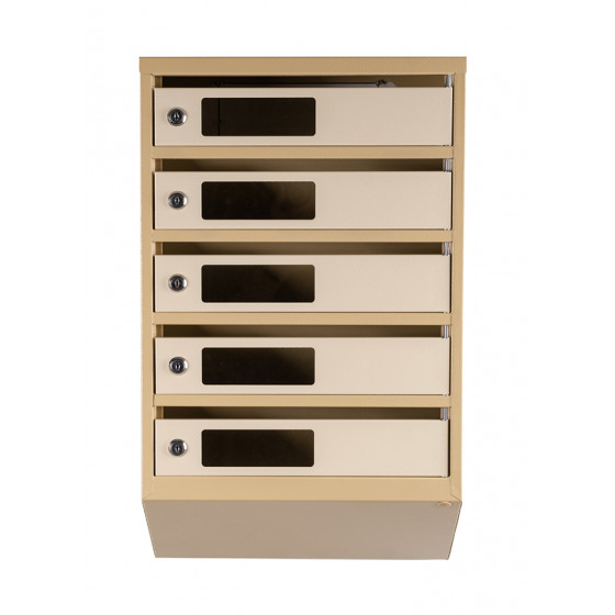 Mailbox for 5 apartments (YP-05-C beige)