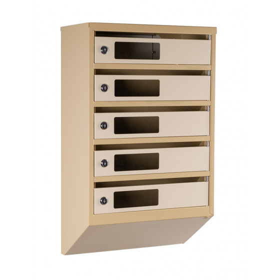 Mailbox for 5 apartments (YP-05-C beige)
