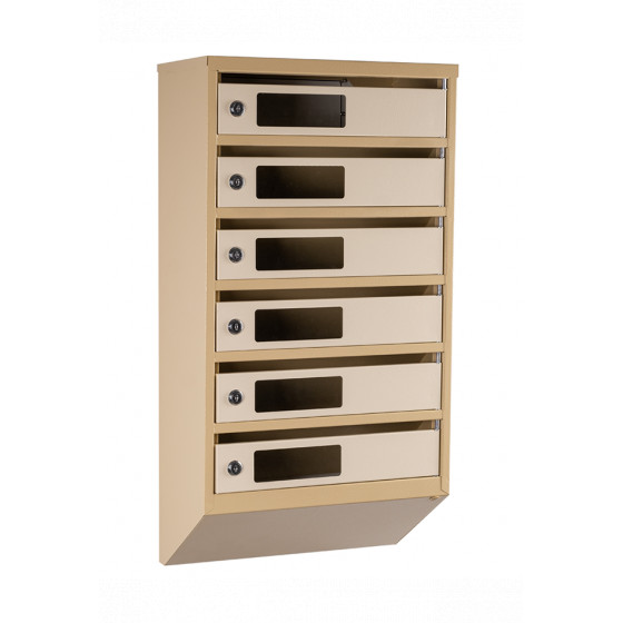 Mailbox for 6 apartments (YP-06-C beige)
