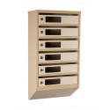 Mailbox for 6 apartments (YP-06-C beige)