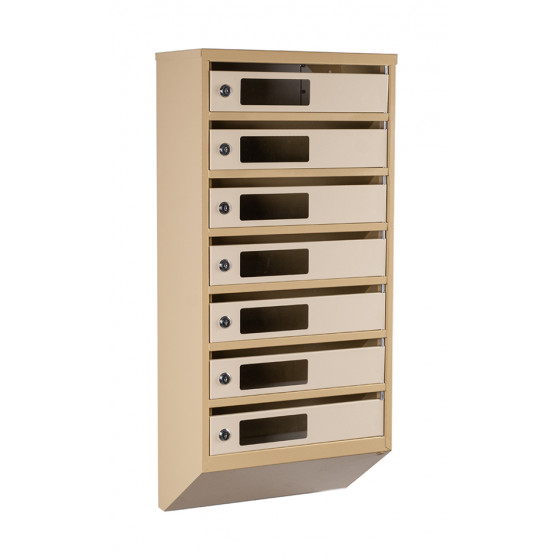 Mailbox for 7 apartments (YP-07-C beige)