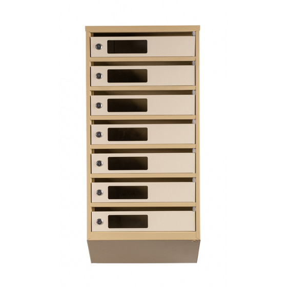 Mailbox for 7 apartments (YP-07-C beige)