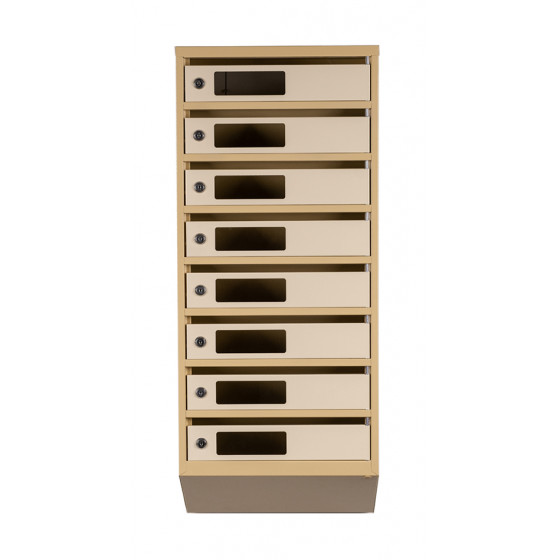 Mailbox for 8 apartments (YP-08-C beige)