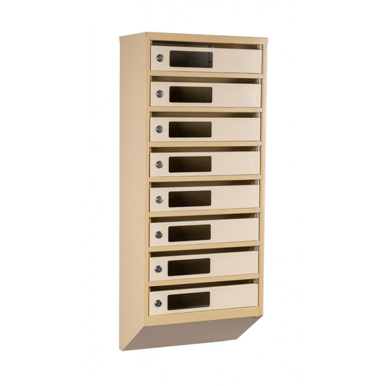 Mailbox for 8 apartments (YP-08-C beige)