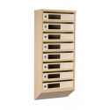 Mailbox for 8 apartments (YP-08-C beige)
