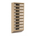Mailbox for 9 apartments (YP-09-C beige)