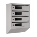 Mailbox for 4 apartments (YP-04-C gray)