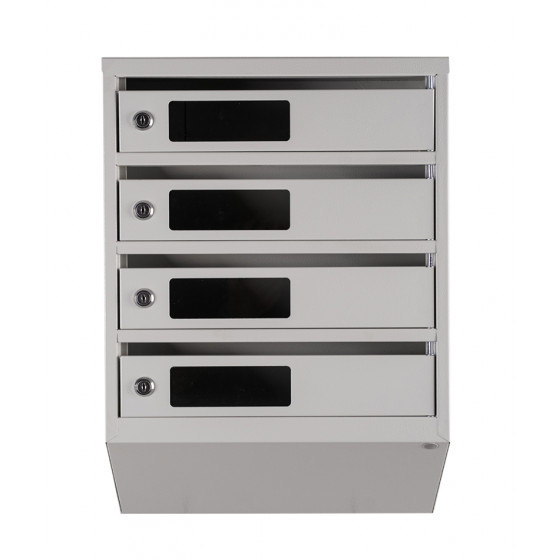 Mailbox for 4 apartments (YP-04-C gray)