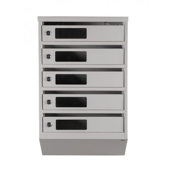 Mailbox for 5 apartments (YP-05-C gray)