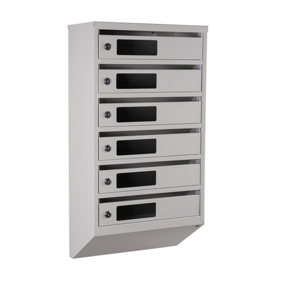 Mailbox for 6 apartments (YP-06-C gray)
