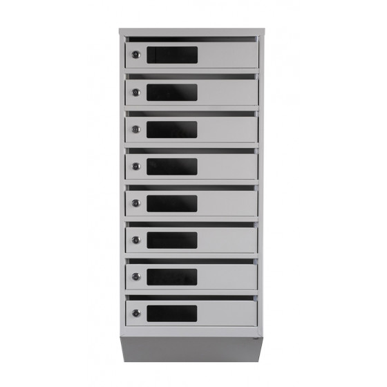 Mailbox for 8 apartments (YP-08-C gray)