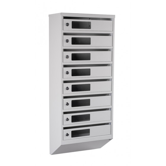 Mailbox for 8 apartments (YP-08-C gray)