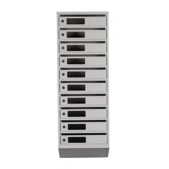 Mailbox for 10 apartments (YP-10-C beige)