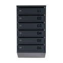 Mailbox for 6 apartments (YP-06-B anthracite)