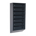Mailbox for 7 apartments (YP-07-B anthracite)